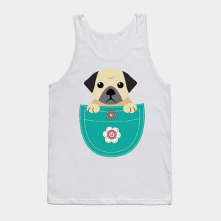 Cute Pugs Funny Gift Love Dog Tank Top